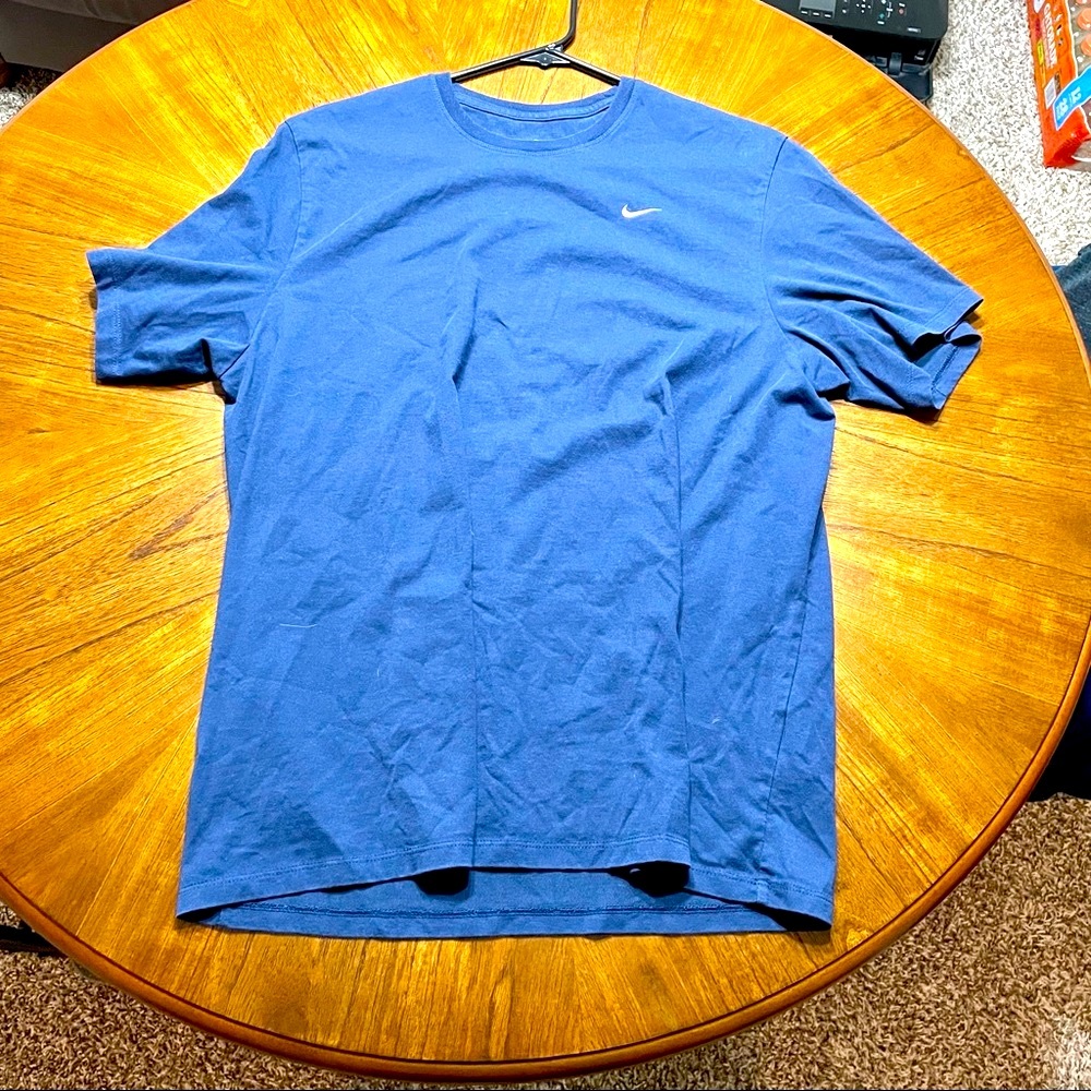 NIKE ACTIVEWEAR T SHIRT BLUE MENS LARGE